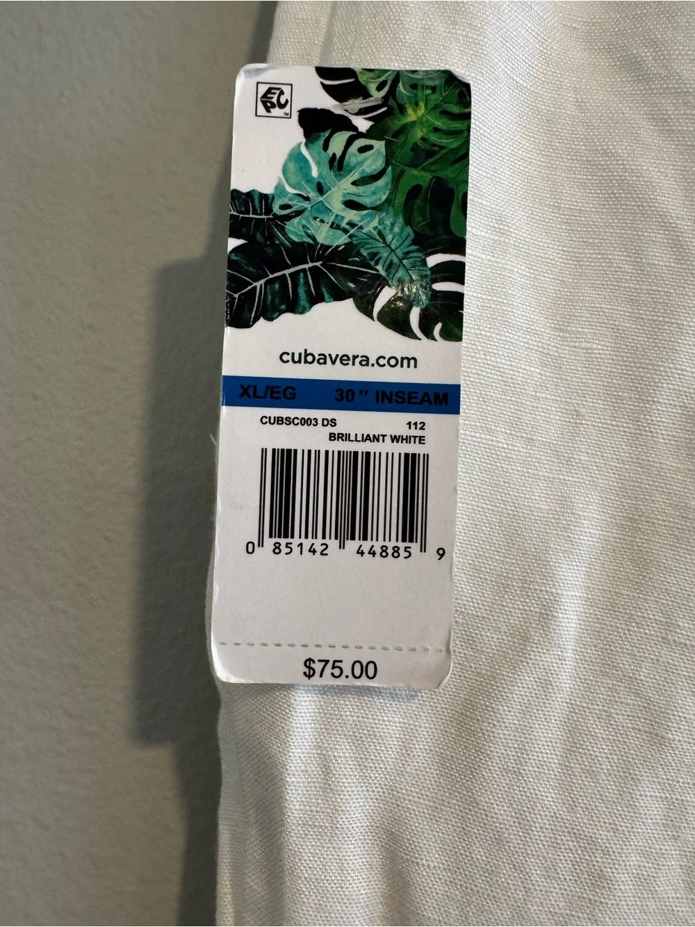 Cubavera Linen Blend Pants Beach Resort XL/30 NEW